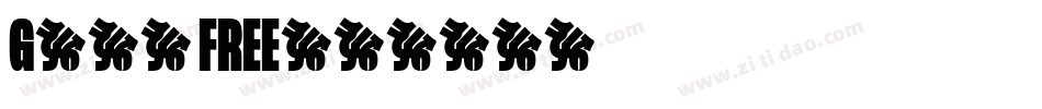 Gnaw FREE字体转换